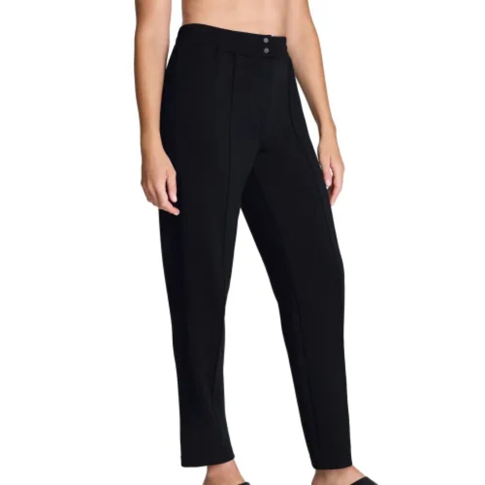 SPANX AirEssentials® Brushed Slim Straight Pant | Very Black Regular / XL